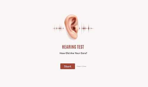 How old are your ears?